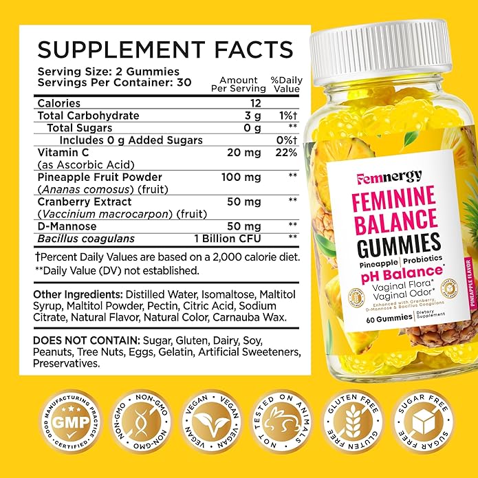 Feminine Balance Probiotic Gummies for Women