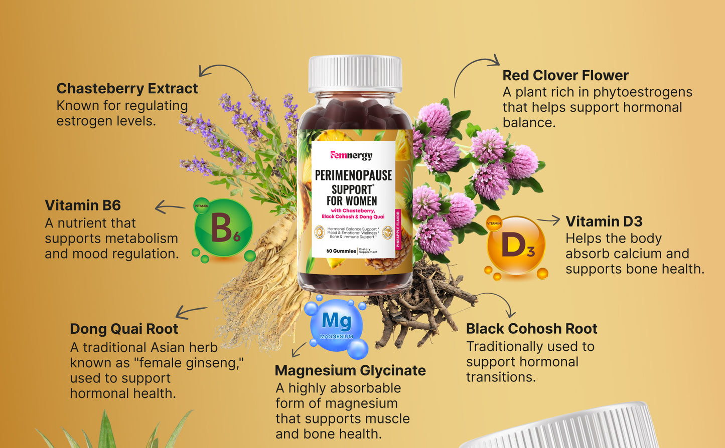 Femnergy Perimenopause Support Gummies for Women