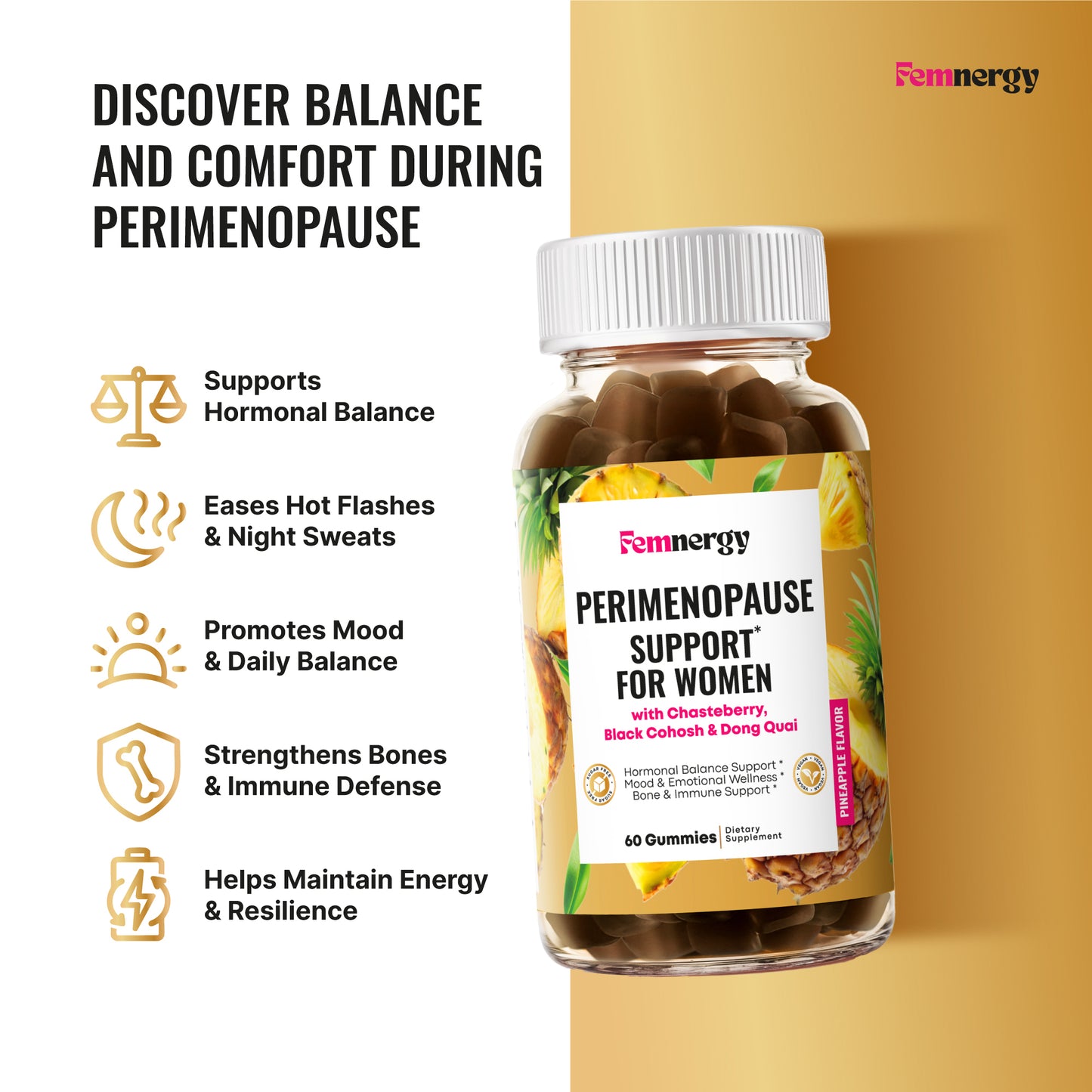 Femnergy Perimenopause Support Gummies for Women