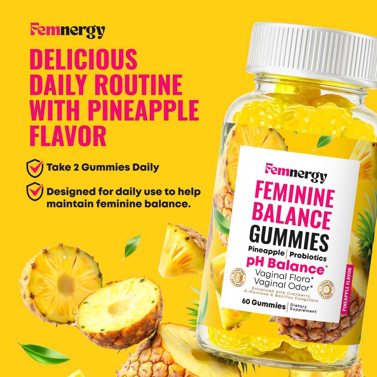 Feminine Balance Probiotic Gummies for Women