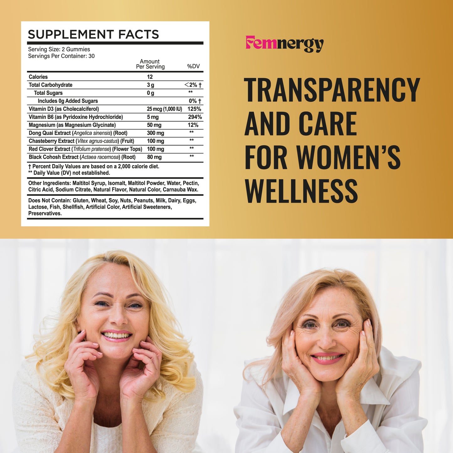 Femnergy Perimenopause Support Gummies for Women