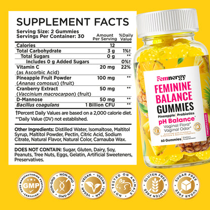 Feminine Balance Probiotic Gummies for Women