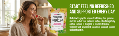 Femnergy Feminine Probiotics Slippery Elm Gummies